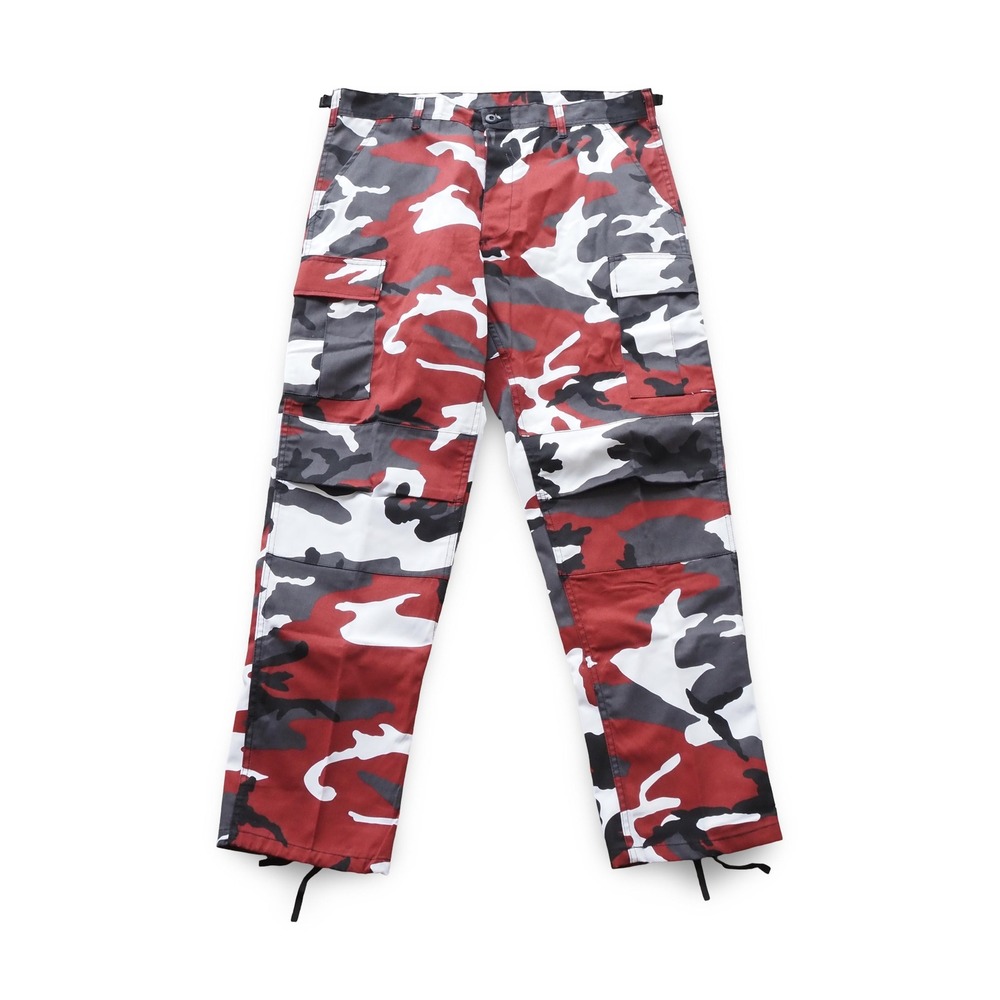 Rothco Red Urban Camo Cargo Pants Mens Large Regular Military Tactical BDU